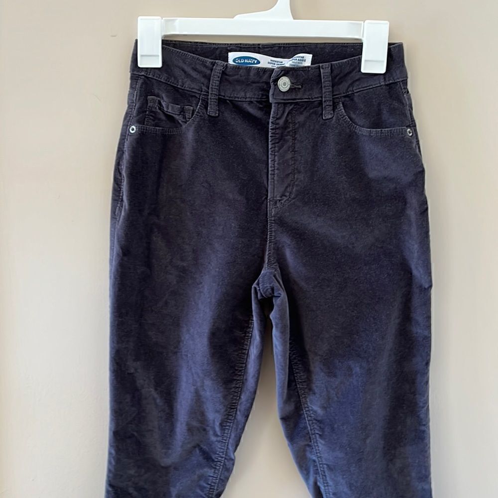 Womens’ Old Navy Rockstar Super Skinny Velour Pants Size 2